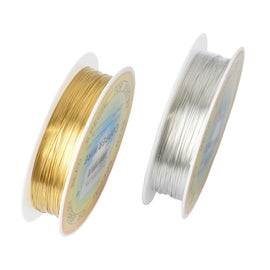 Alloy Cord Silvery Golden Craft Beads