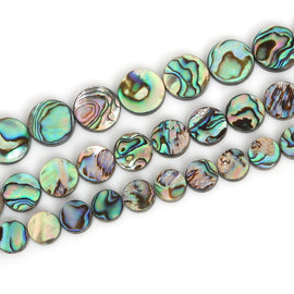 Natural Black Lip Sea Abalone Shell Beads Carved Leaf