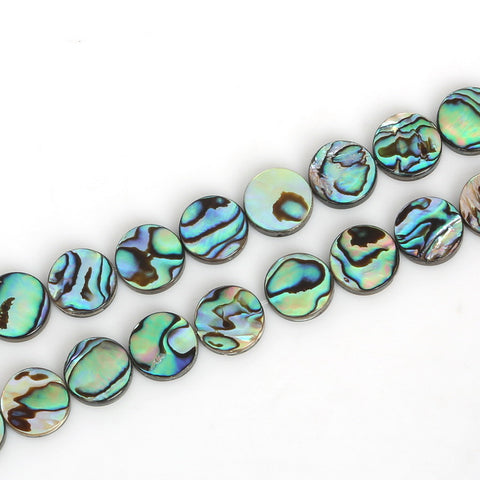 Natural Black Lip Sea Abalone Shell Beads Carved Leaf