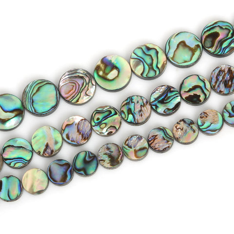 Natural Black Lip Sea Abalone Shell Beads Carved Leaf