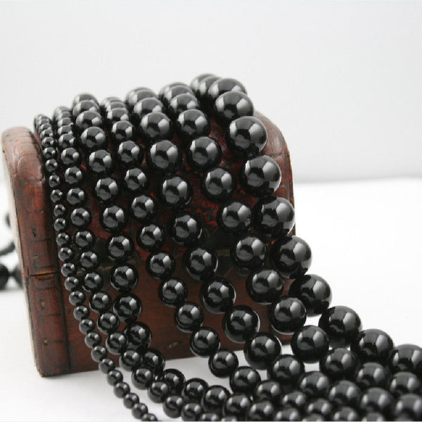 Black Onyx Beads Natural Gem Stone Beads