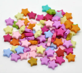 Mixed Star Acrylic Spacer Beads