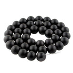 Black Frost Dull Polish Matte  Stone Beads