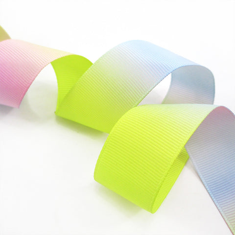 Rainbow Ribbon Grosgrain Double Side Gradient Color