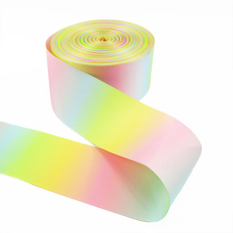 Rainbow Ribbon Grosgrain Double Side Gradient Color