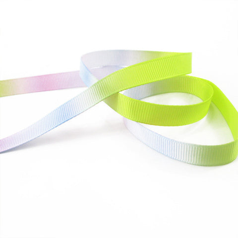 Rainbow Ribbon Grosgrain Double Side Gradient Color